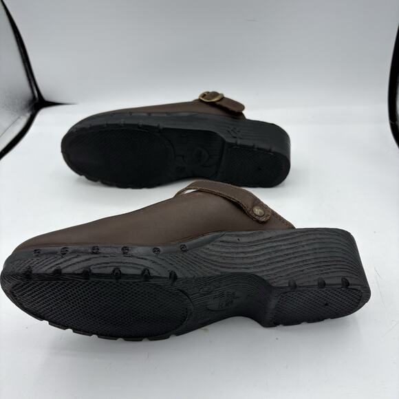 Romika‎ Mule Clogs Womens Size US 10.5 EU 42 Brown Adj Rotate Strap Platform - Picture 11 of 11